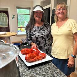 Lobster at Brian's house in Seal Cove