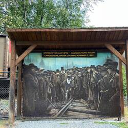Road stop 2 - Craighellachie where the railway across Canada was completed