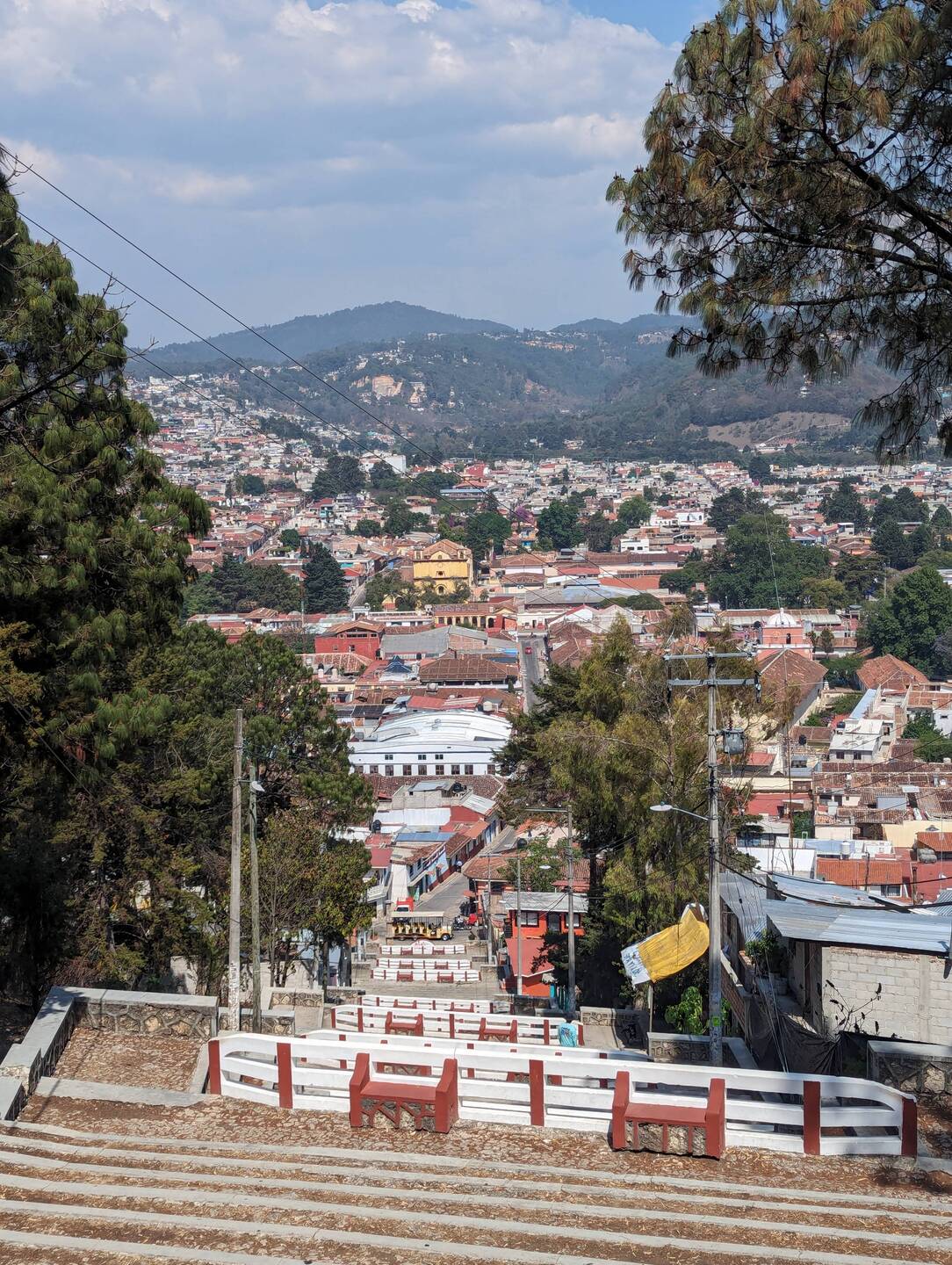 A view of San Cristobal from a hilltop church