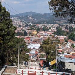 A view of San Cristobal from a hilltop church
