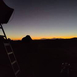 Die Sonne geht langsam auf