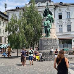Statue des Dichters France Prešeren