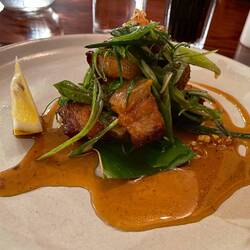 Pork belly at The Homestead