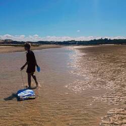 Kleine Rinsale entstehen