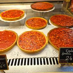 Typical Lyon hazelnut tarte