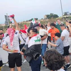 Iraq won, and they were reaaaaallly happy