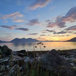Sonnenuntergang am Schlafplatz