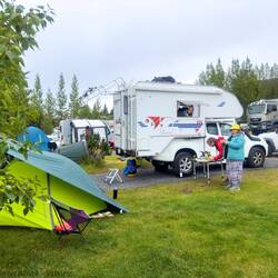 Retour au camping pour le souper