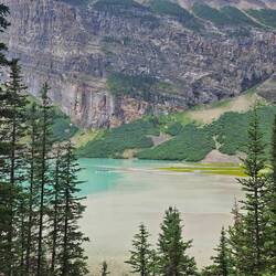 Glacial stream inlet and beach