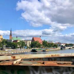 Zugeinfahrt nach Stettin