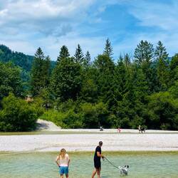 Erster Halt in Deutschland: die Isar 🫶🏼🏞️