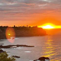Sunset from Captain Cook lookout