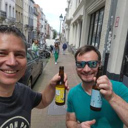 Charlie first to meet up with me in brussels