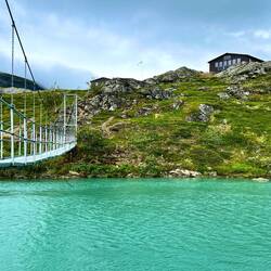 Hängebrücke nach Alesjaure