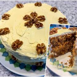 Mui's dessert creation ... carrot cake — Colorado Springs, CO.