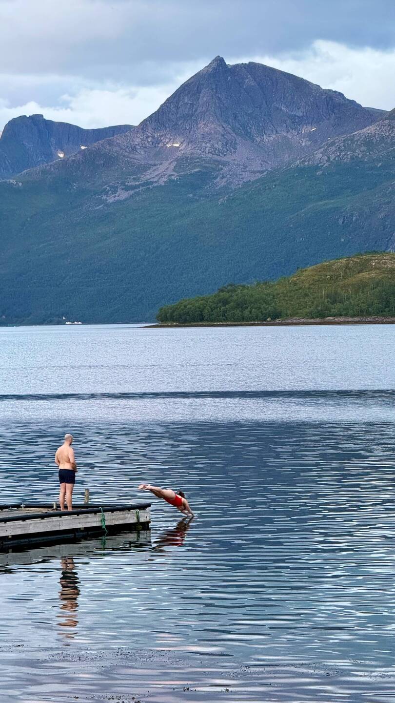 22:47 auf der Uhr und eiskaltes Wasser 😯