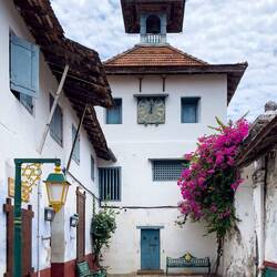 Paradesi Synagogue clock tower ... Jew Town — Kochi, India.