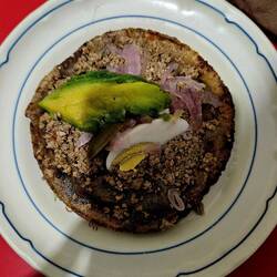 Homemade Taco - wird direkt im Haus der Verkäuferin gekauft und auf deren Terrasse verzehrt