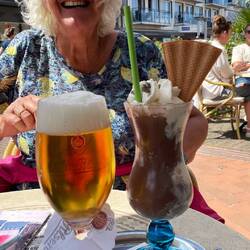 Haben wir uns redlich verdient!🦀🍨🍻🍺