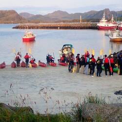 Getting ready for the midnight paddle