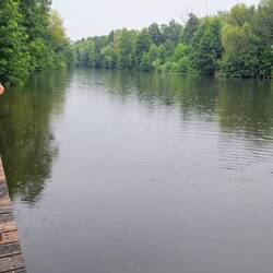 kurze Katzenwäsche bevor wir in Cottbus ins Café gehen