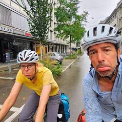 Traurig über das Reiseende