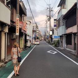 Deserted streets due to the temperature