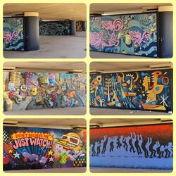 Kunst unter der Brücke