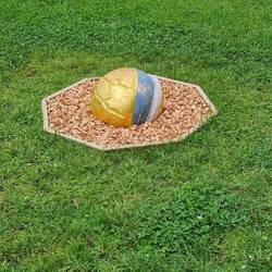 Marker für den Fundort der Schamanin