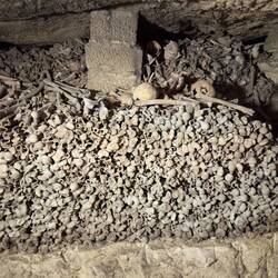 Paris Catacombs.