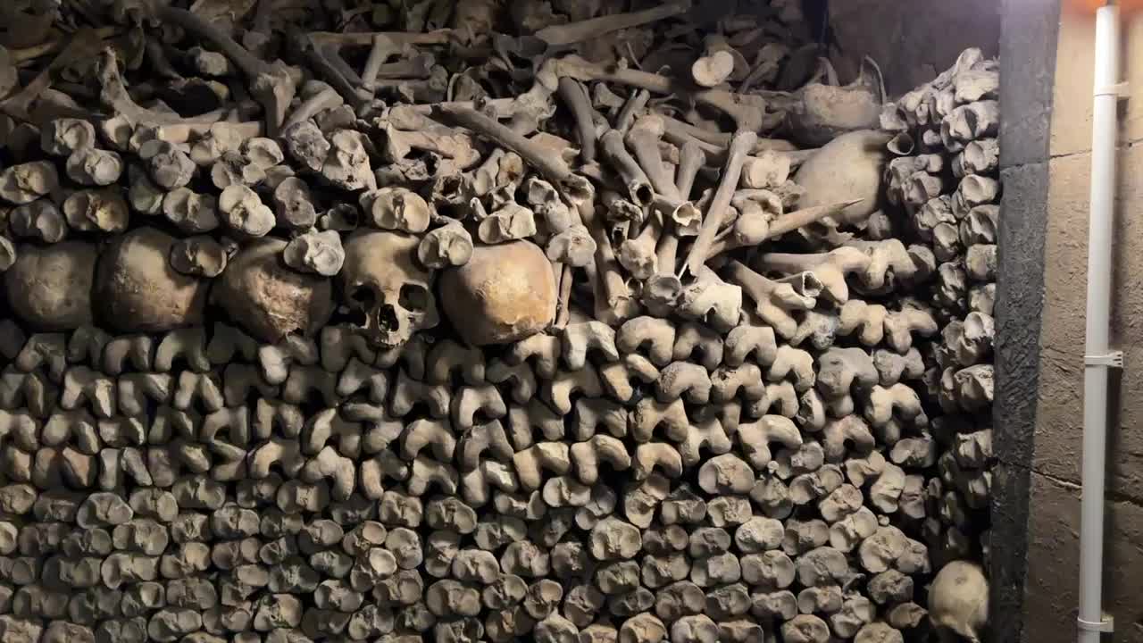 Paris Catacombs.