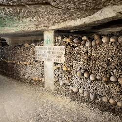 Paris Catacombs.