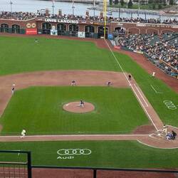 The Giants are the ones in white