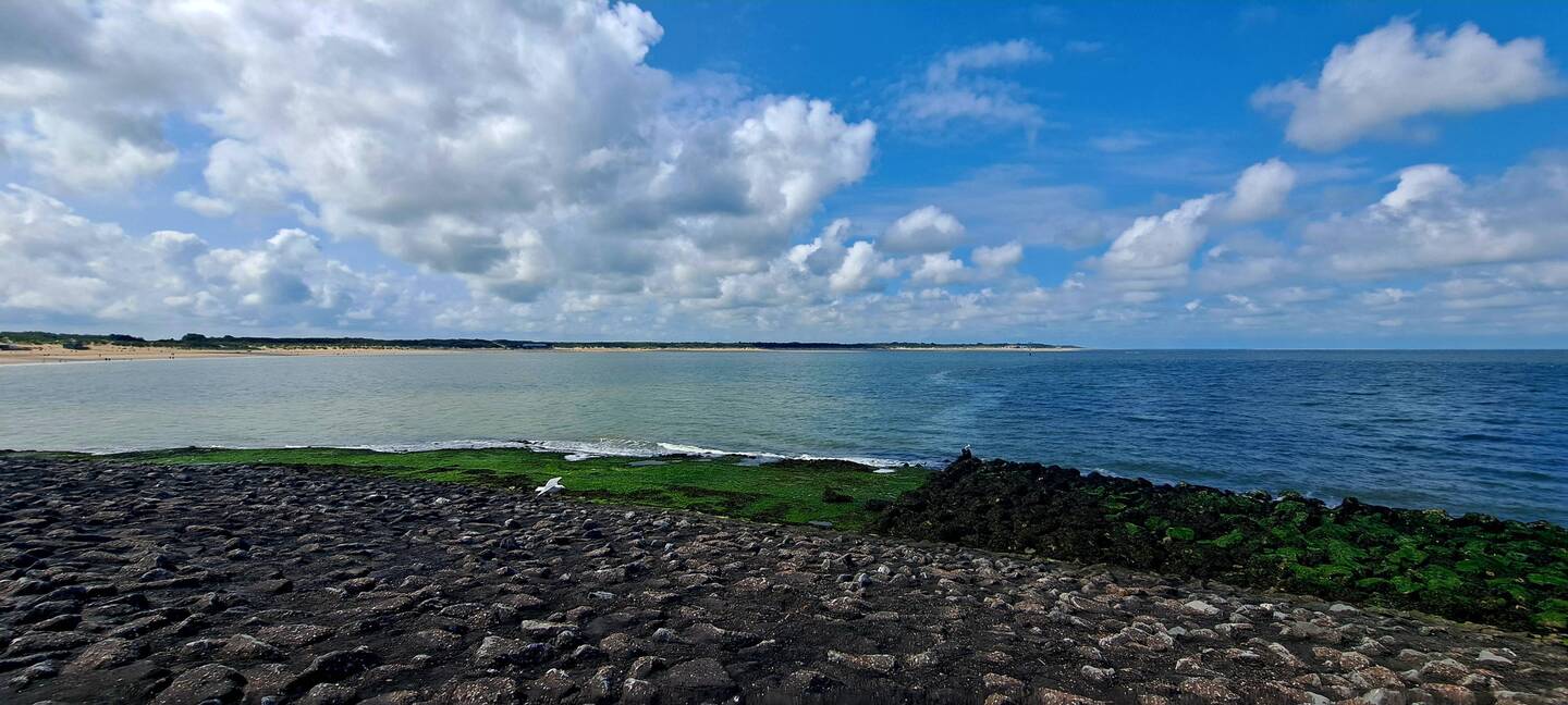 Und wieder auf dem Brouwersdam Zuid Noordzee, heute bei schönem Wetter....