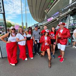 Fancy Canadian team supporters
