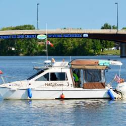 Pic taken by the Harbor Host as we were arriving yesterday