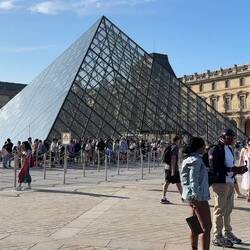 The grounds of The Louvre.
