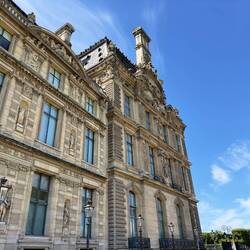 The grounds of The Louvre.
