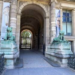 The grounds of The Louvre.