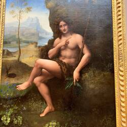 Saint John the Baptist, Leonardo da Vinci, c.1610.