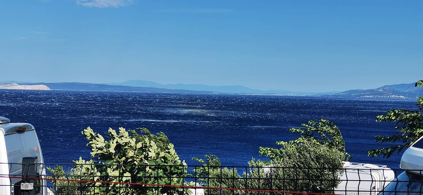 Blick von unserem Stellplatz