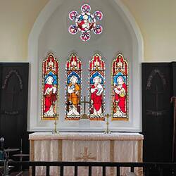 Window at All Saints Church in the Commissariat