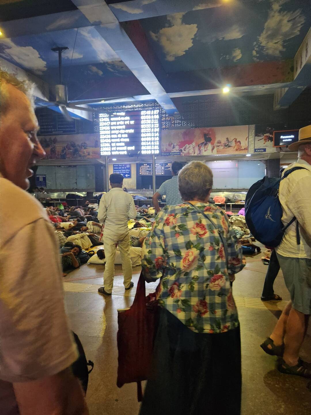 Lots of sleepers at the Railway Station!