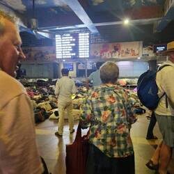 Lots of sleepers at the Railway Station!