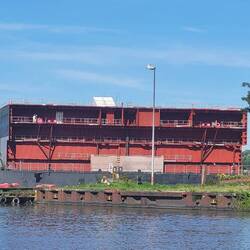 Schiffsteil an der Meyer Werft