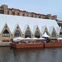 The renovated fish 'market'