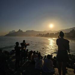 Sunset am Ipanema Beach