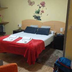 Meine heutige Unterkunft: Pension O Muiño.