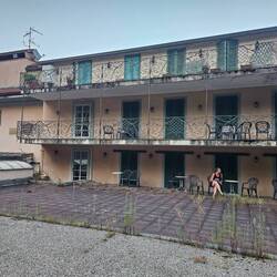 Villa Charlotta von hinten.... als wäre ich ein normaler Gast in einem normalen Hotel...🤪🙈