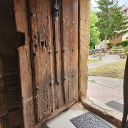 The entrance to the albergue